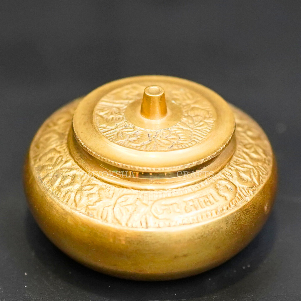 Brass kumkum Box