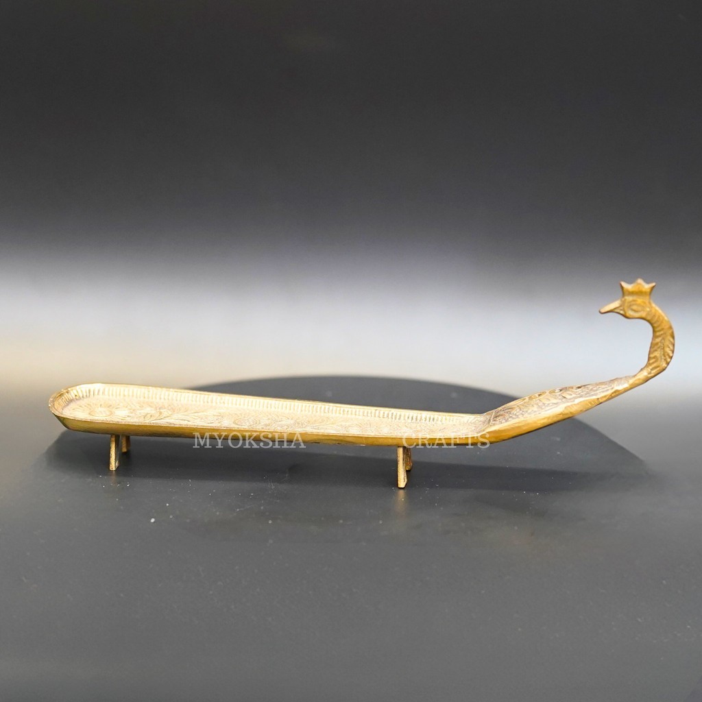 Brass Peacock Agarbatti Holder