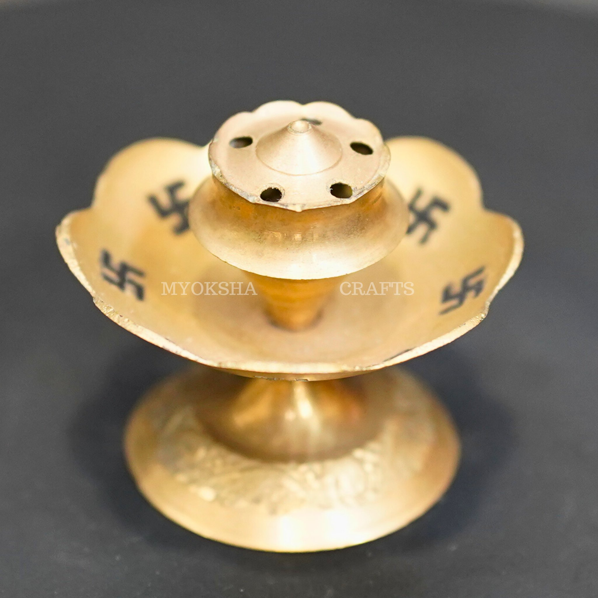 Brass Swastik Agarbatti Stand