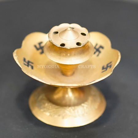 Brass Swastik Agarbatti Stand
