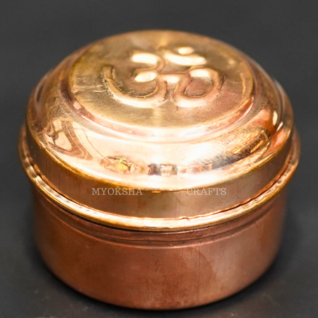 Copper Kumkum Box