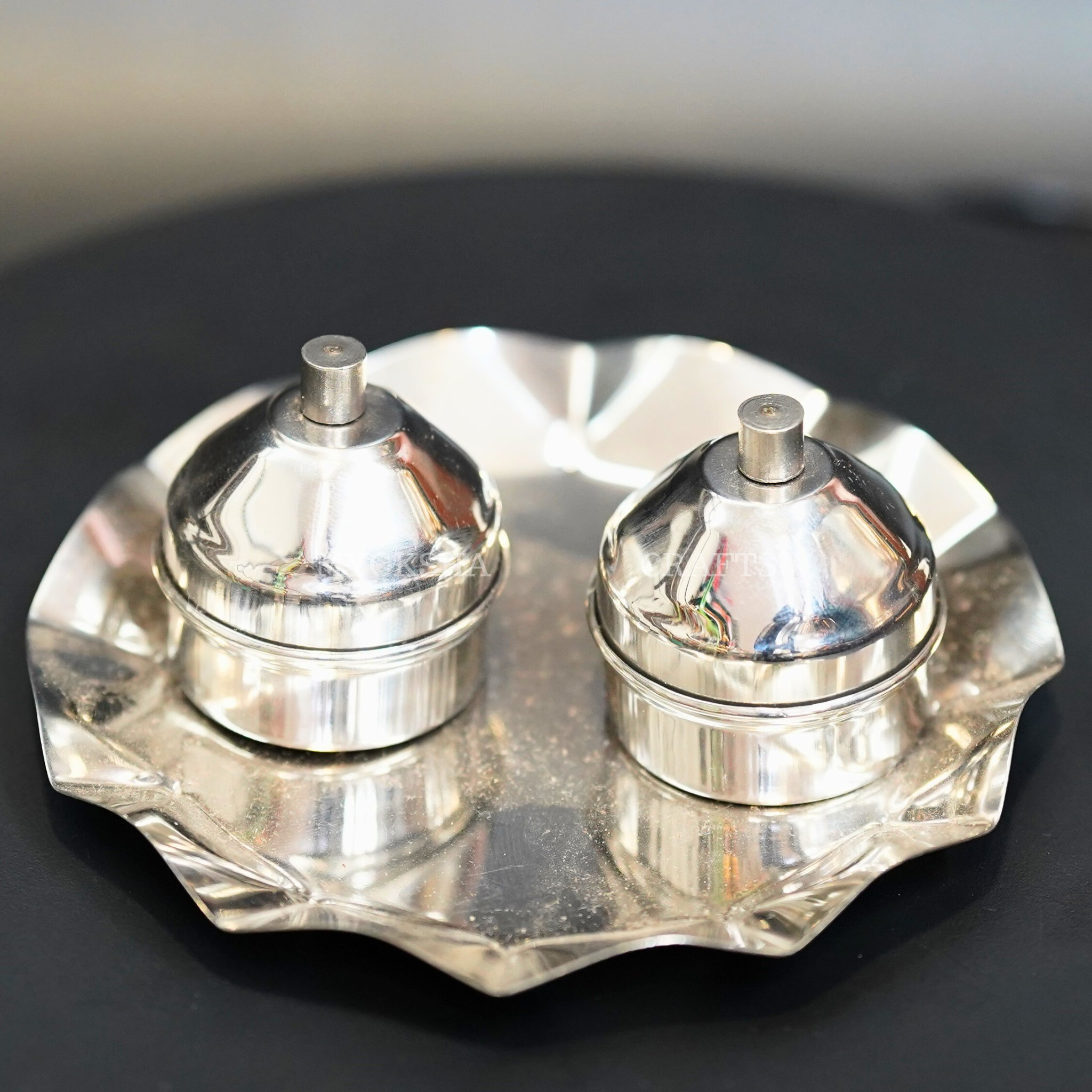 Stainless Steel Haldi Kumkum Holder