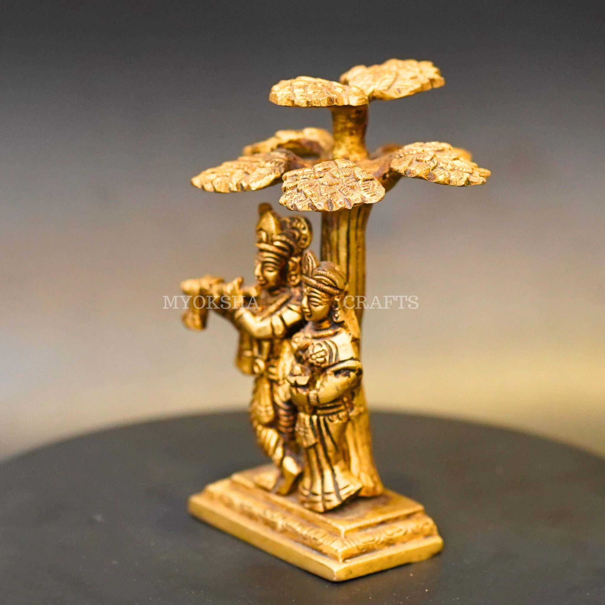 Brass Radha Krishna Idol