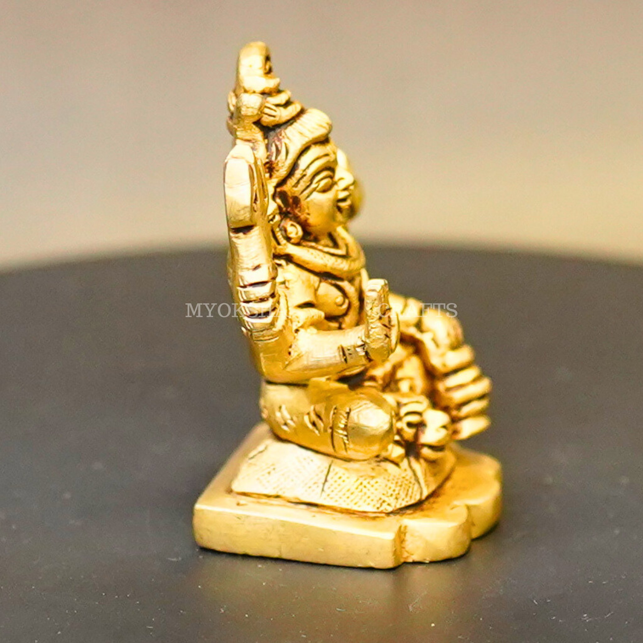 Brass Ishwar Sitting Idol