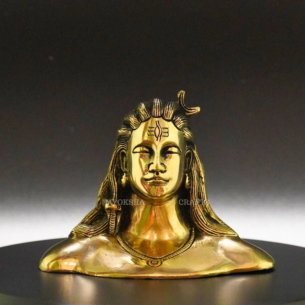 Brass Adiyogi Idols