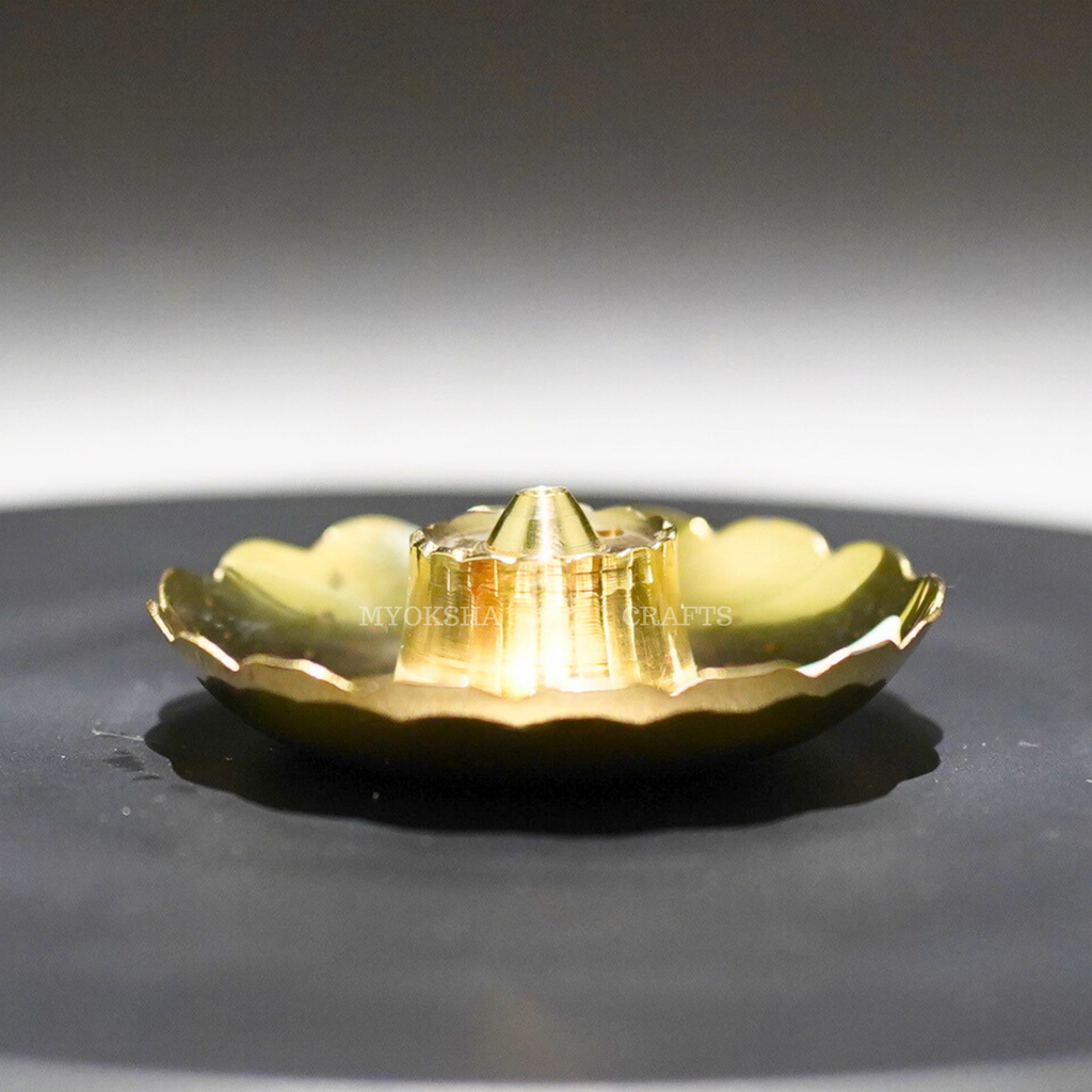 Brass Agarbatti Stand with Ash Catcher
