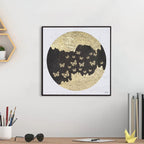 Tehzeeb Creations Golden Embossed Wall Painting