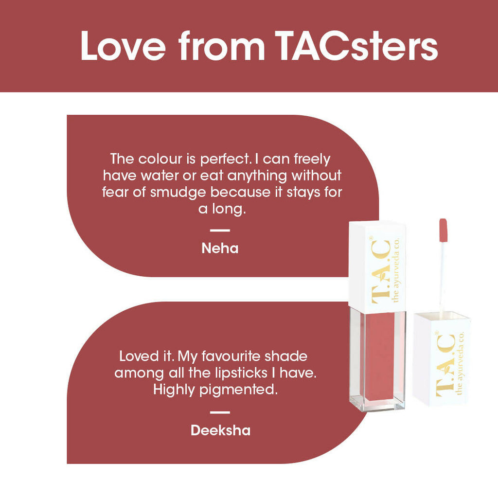 TAC - The Ayurveda Co. Liquid Matte Brown Bae Lipstick