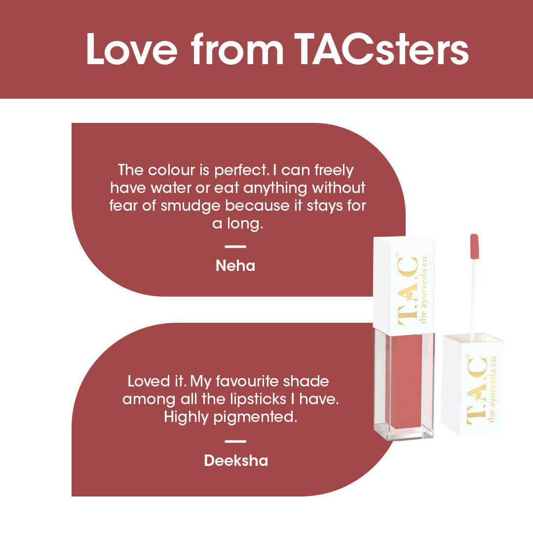 TAC - The Ayurveda Co. Liquid Matte Brown Bae Lipstick