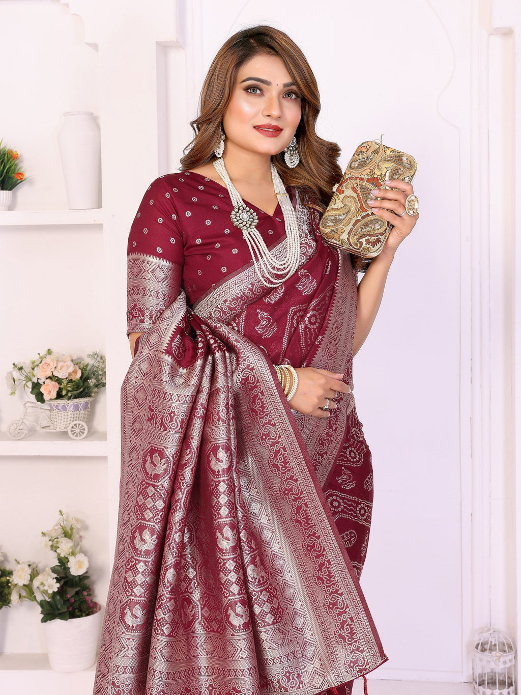 Anaita Premium Georgette Silk Saree - Distacart
