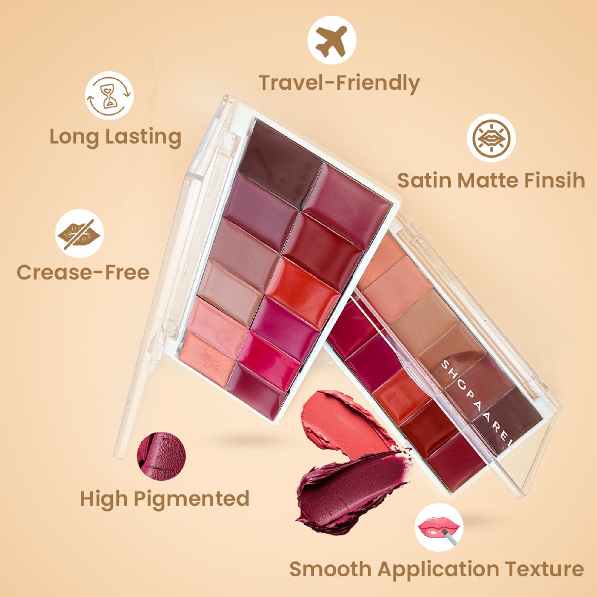 Shopaarel Rich Color Lip Plaette