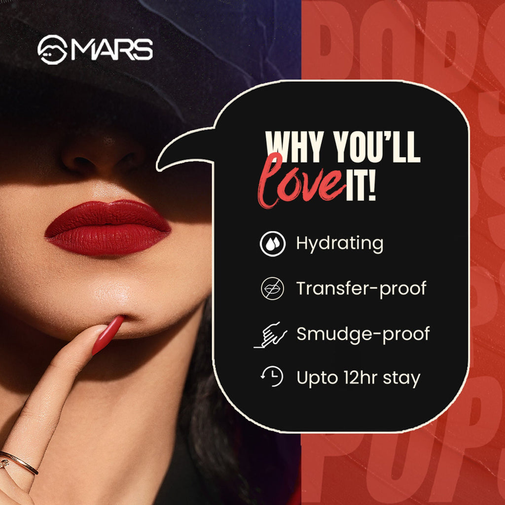 MARS Cosmetics Popstar Non Drying Liquid Mousse Lipstick - 27 Flirty Mocha - Distacart
