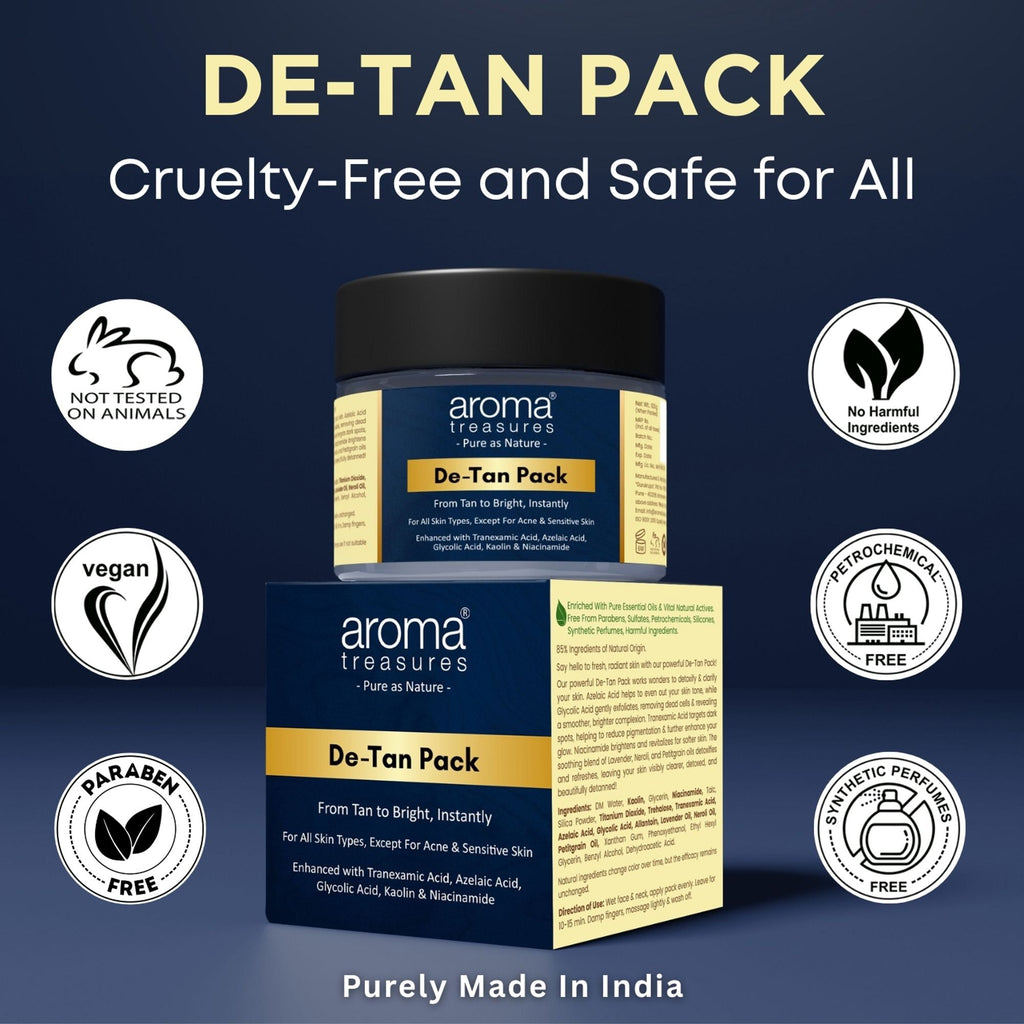 Aroma Treasures De-Tan Pack From Tan To Bright Instantly