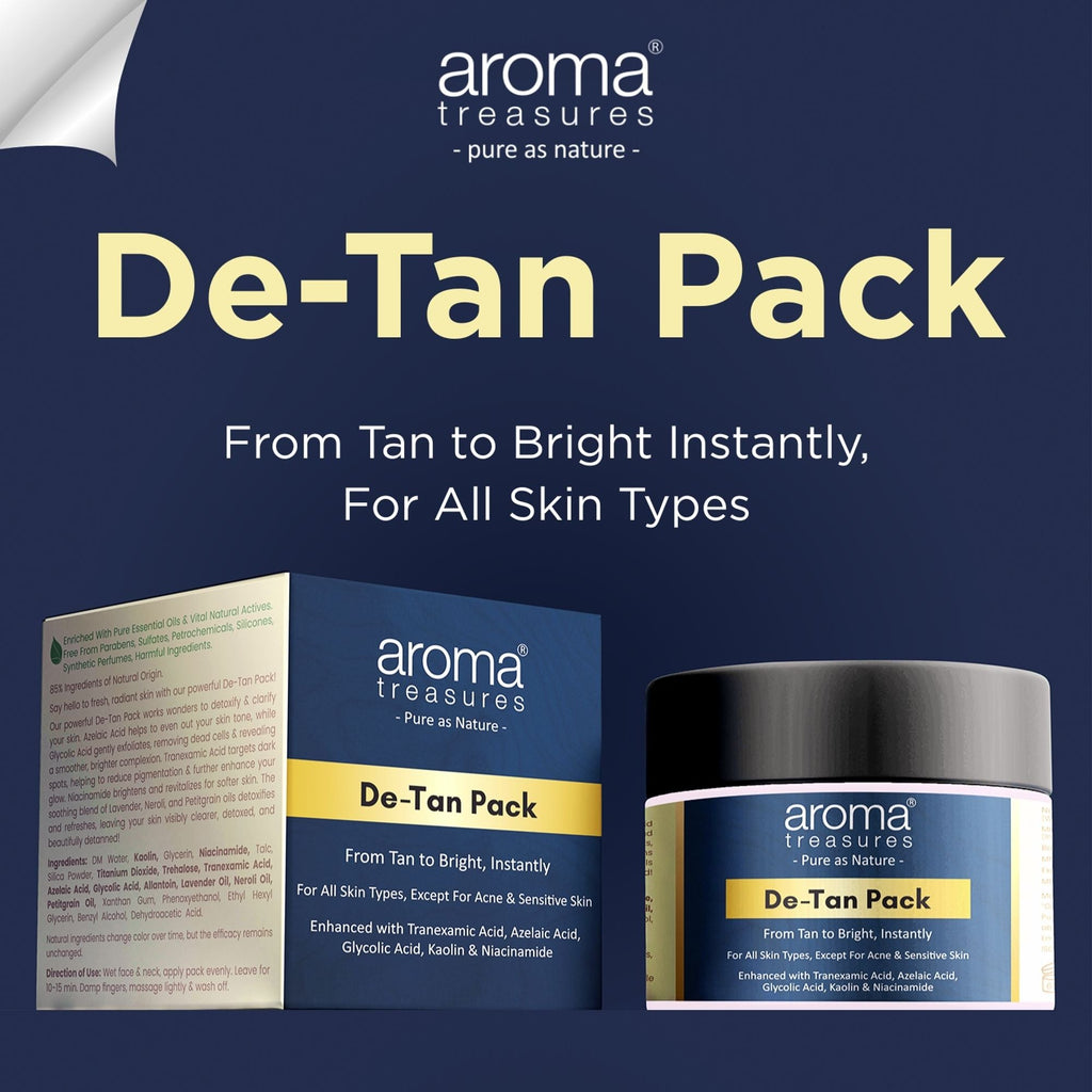 Aroma Treasures De-Tan Pack From Tan To Bright Instantly