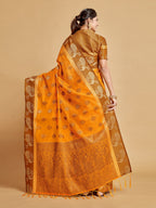 Sangria Ethnic Motifs Woven Design Art Silk Banarasi Saree