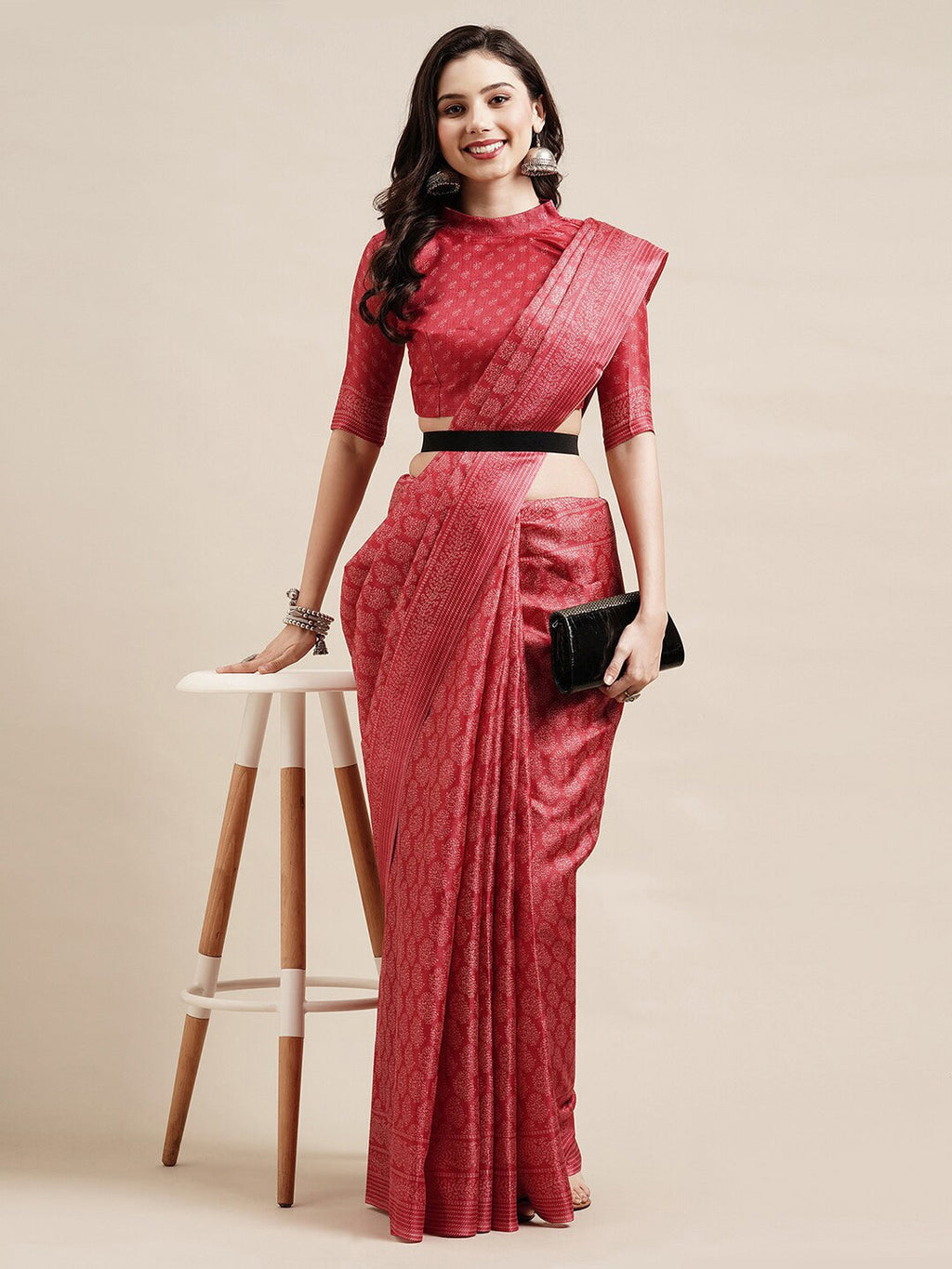 Saree Mall Floral Printed Art Silk Sarees
