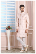 Raivat Ethnic Art Silk Thread Work Indo Western In Light Pink Colour - Distacart