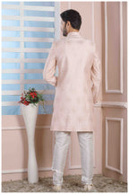 Raivat Ethnic Art Silk Thread Work Indo Western In Light Pink Colour - Distacart