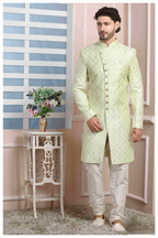 Raivat Ethnic Art Silk Thread Work Indo Western In Pista Green Colour - Distacart