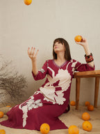 Indo Era Red Printed A-Line Kurta Salwar set - Distacart