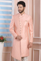 Raivat Ethnic Art Silk Thread Work Indo Western In Pink Colour - Distacart
