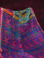 Rama Green Printed Semi Chanderi Saree By Gayathri Reddy Designer Studio - Distacart