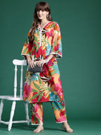 Indo Era Multi Printed Straight Kurta Trousers set - Distacart
