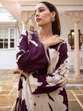 Indo Era Burgundy Printed A-Line Kurta Salwar set - Distacart
