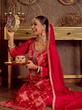 Indo Era Magenta Embroidered Straight Kurta Trousers With Dupatta set - Distacart