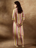 Indo Era Multi Embroidered Straight Kurta Trousers Set - Distacart