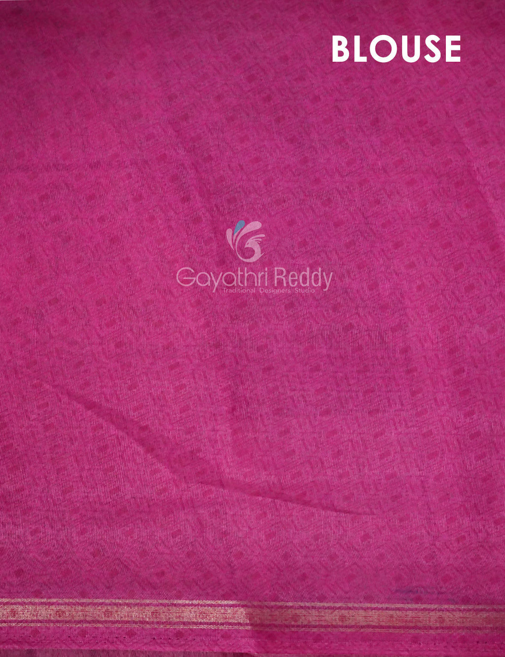 Rama Green Printed Semi Chanderi Saree By Gayathri Reddy Designer Studio - Distacart