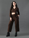 Myshka Women's Coffe Co-Ord Set