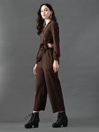 Myshka Women's Coffe Co-Ord Set
