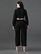 Myshka Women's Black Co-Ord Set
