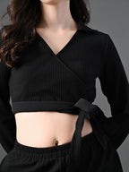 Myshka Women's Black Co-Ord Set