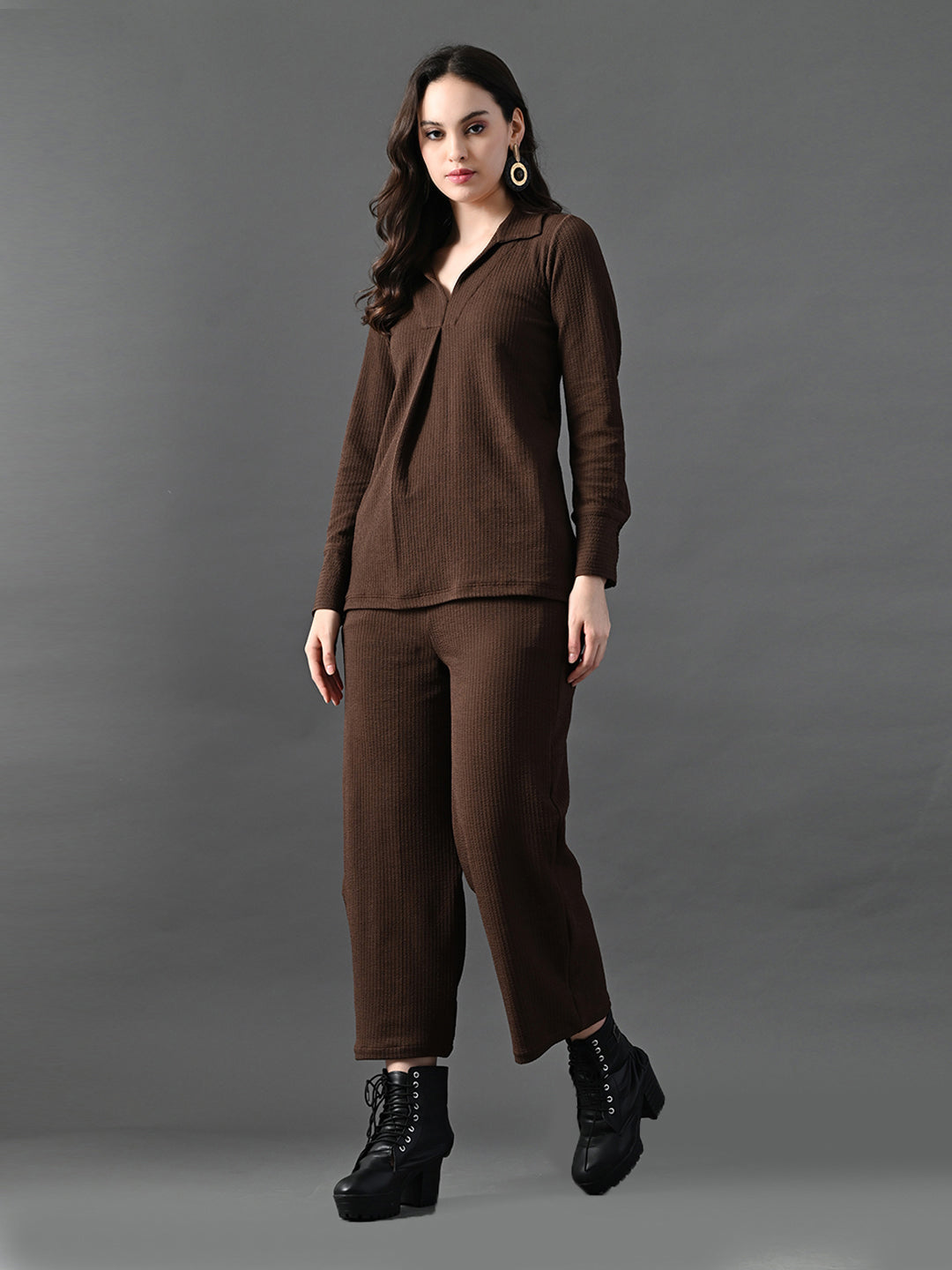 Myshka Women's Coffe Everyday Lounge Set
