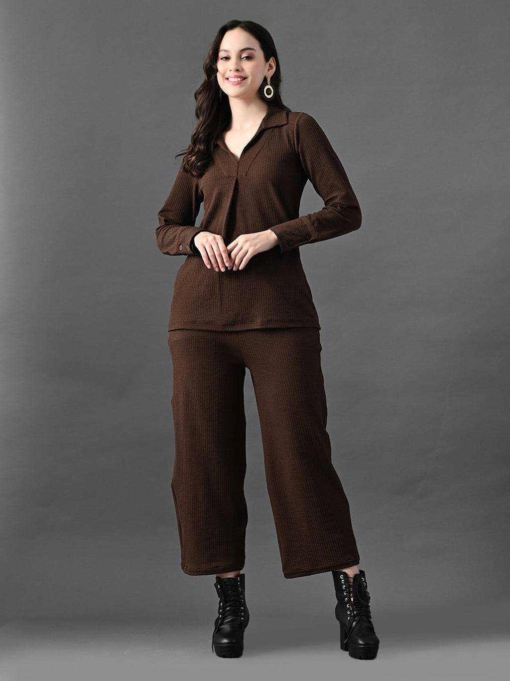 Myshka Women's Coffe Everyday Lounge Set