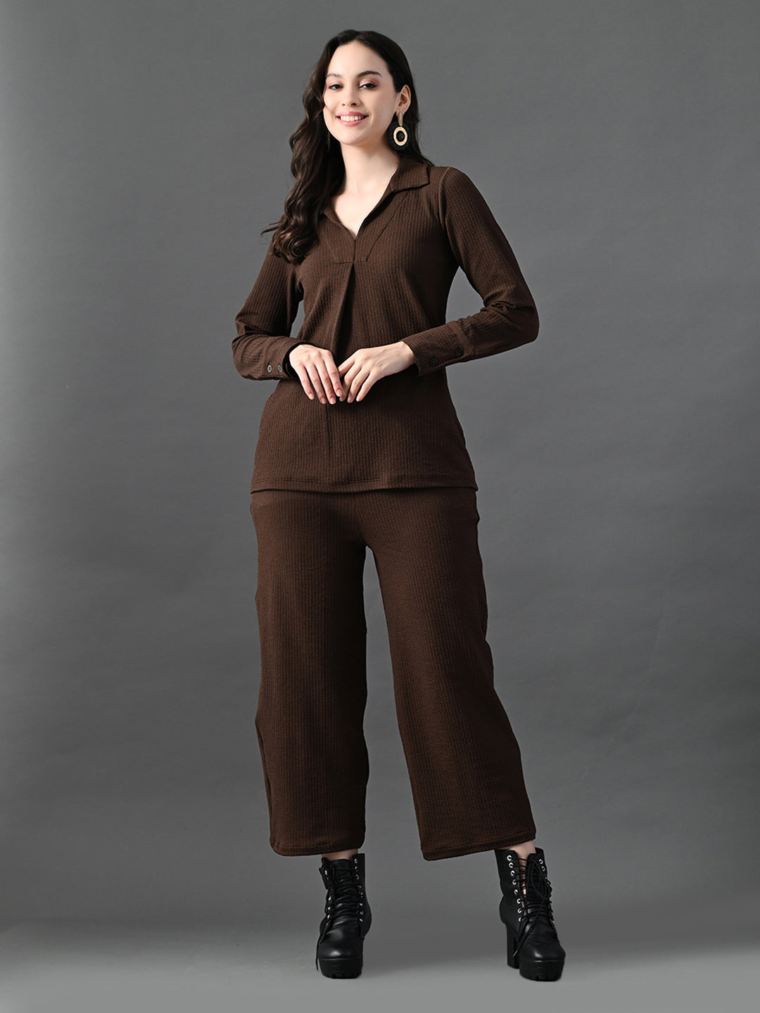 Myshka Women's Coffe Everyday Lounge Set