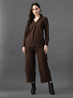 Myshka Women's Coffe Everyday Lounge Set