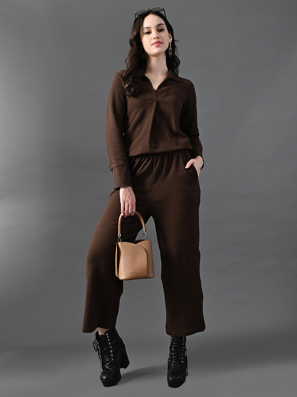 Myshka Women's Coffe Everyday Lounge Set