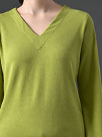 Myshka Women's Green Ribbed Cord Set