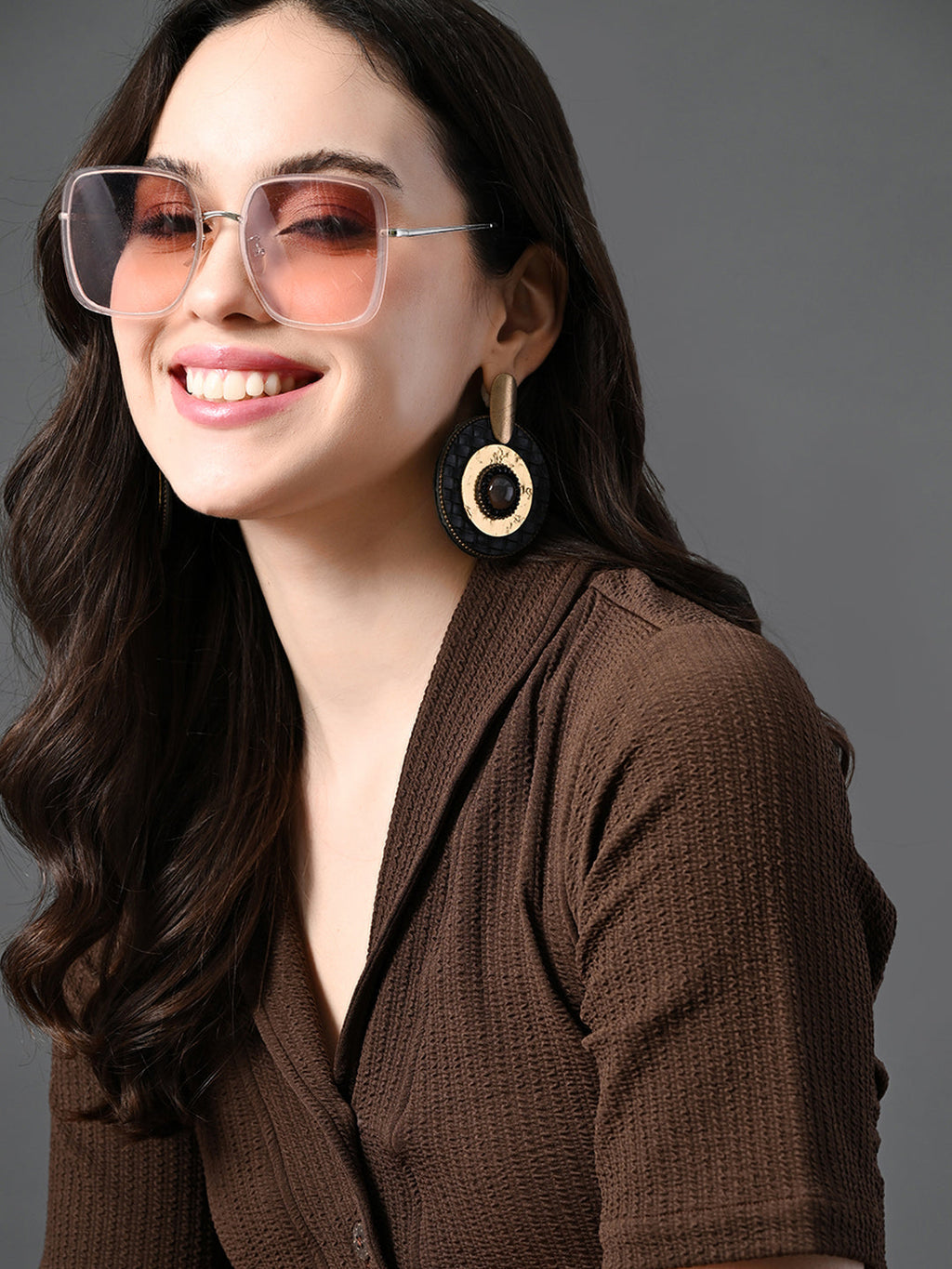 Myshka Women's Coffe Brown Kurta Set