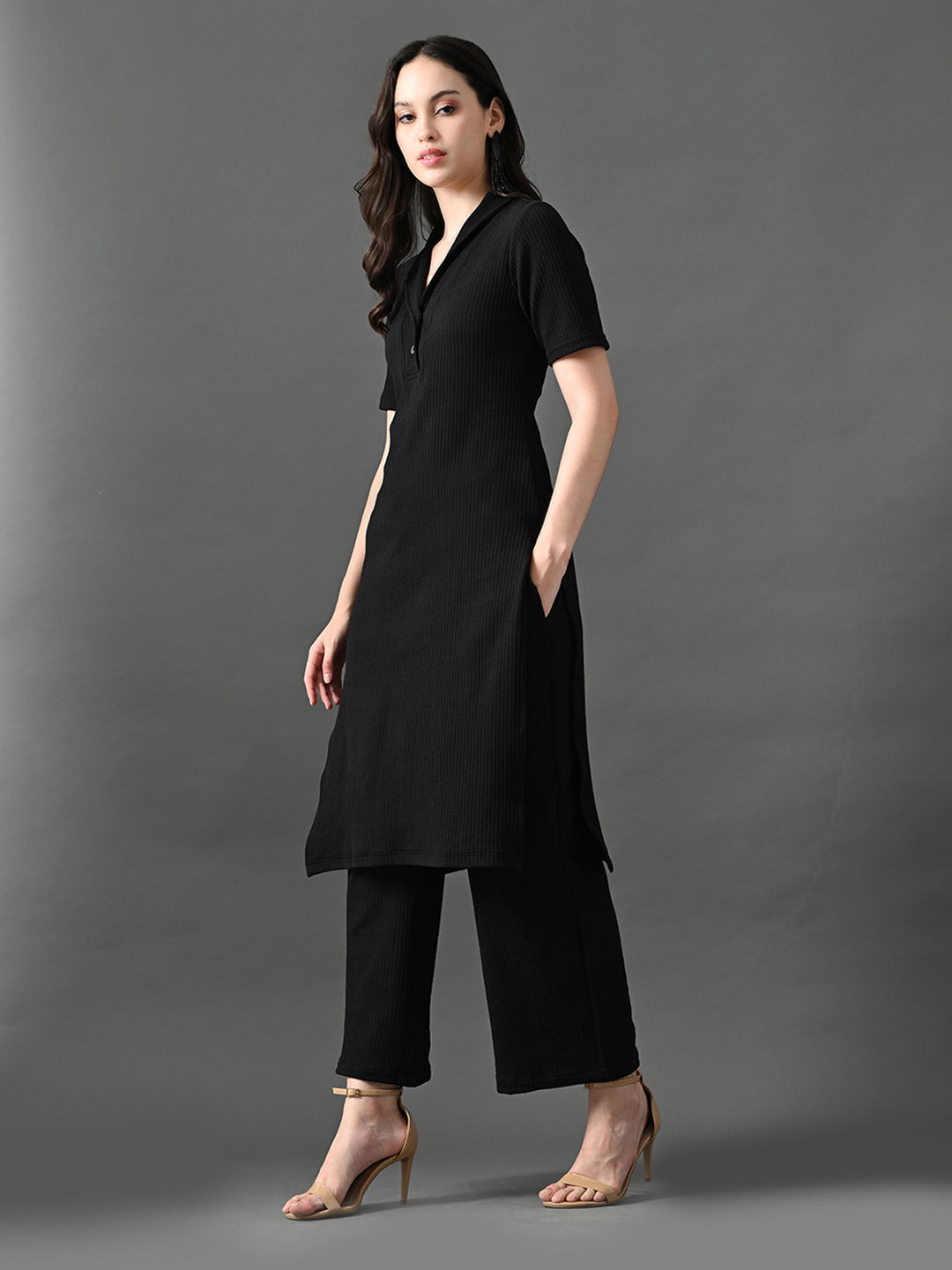 Myshka Women's Black Kurta Set - Distacart