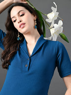 Myshka Women's Blue Kurta Set