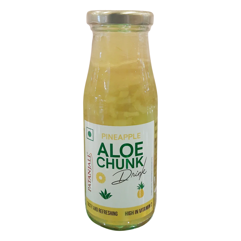 Patanjali Pineapple Aloe Chunk Drink - Distacart