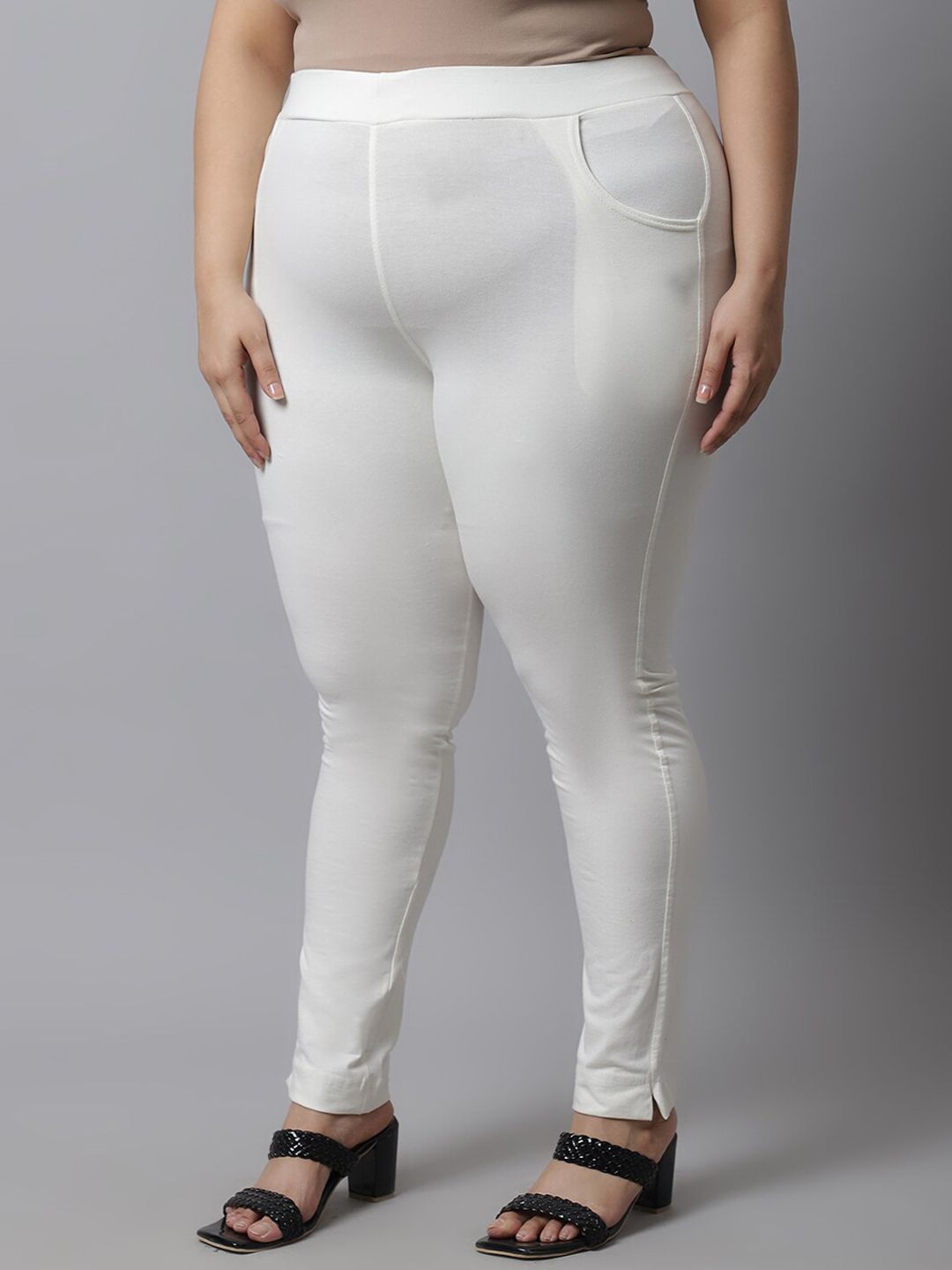 TAG 7 Women Plus Size Cotton Ankle Length Leggings