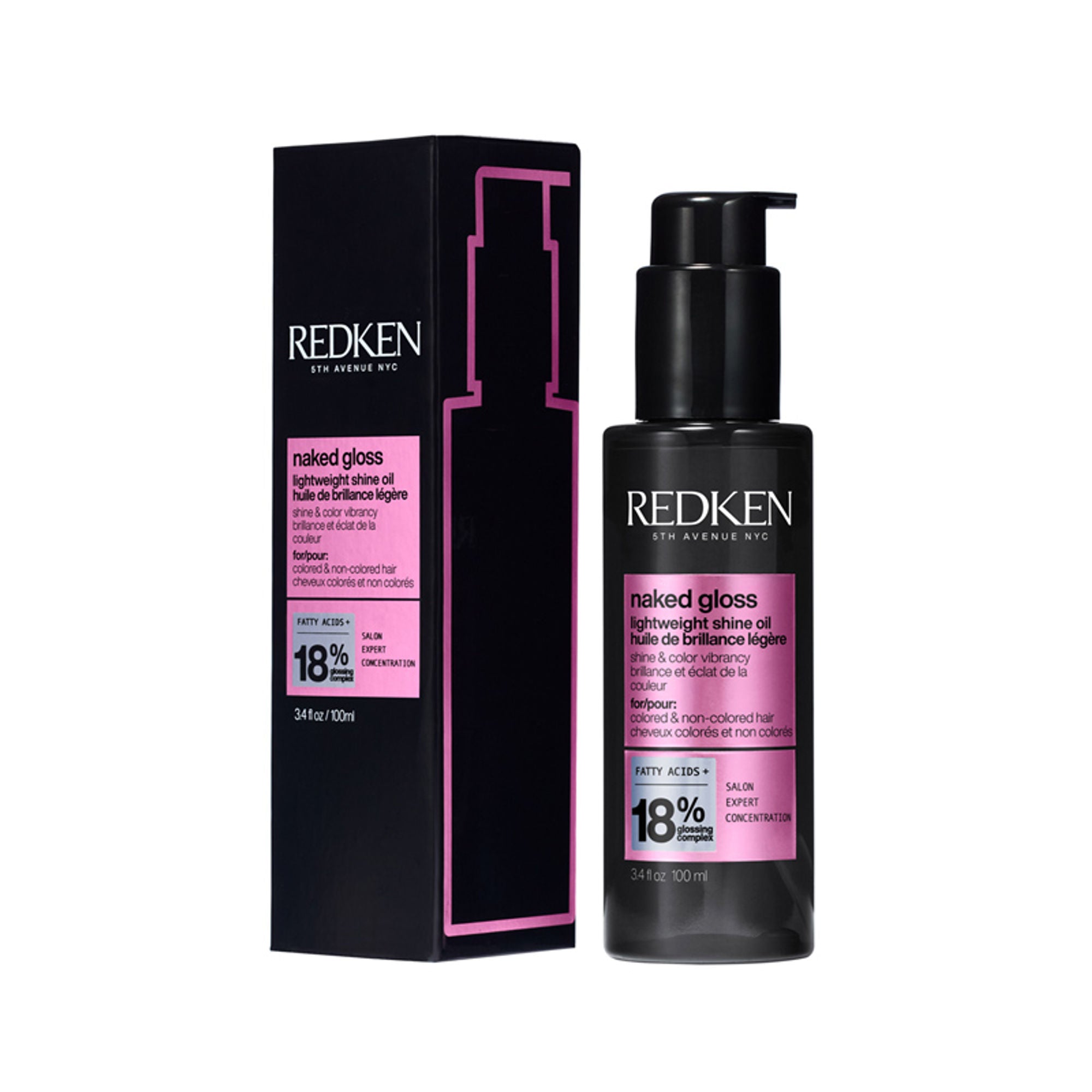 Redken Naked Gloss Lightweight Hair Serum. Adds Shine, Controls Frizz & Protects from Heat Damage
