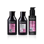 Redken Glossy Hair Combo-Acidic Colour Gloss Sulphate-Free Shampoo, Conditioner & Naked Gloss Serum