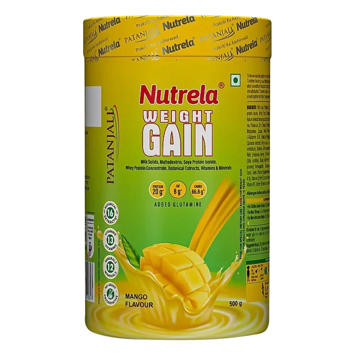 Patanjali Nutrela Weight Gain - Mango Flavour - Distacart
