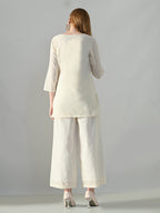 Myshka Women Off White Multicolor Thread Embroidered Co-Ord Set - Distacart